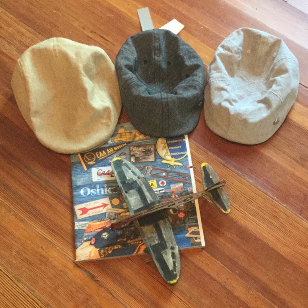 Lot of 3 hats Boys old world looking new one NWT